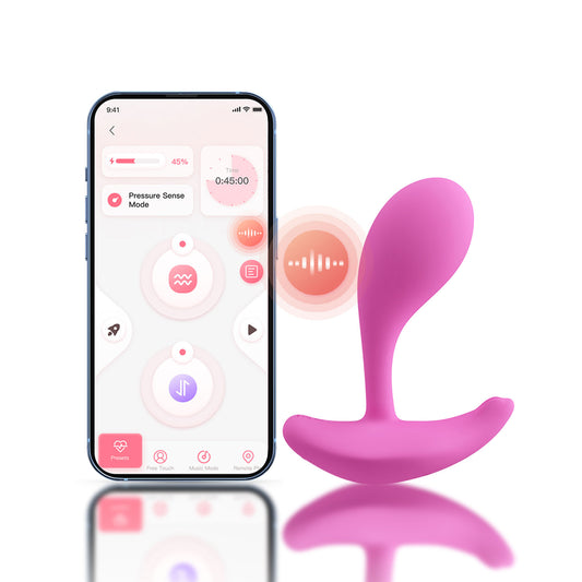 Honey Play Box Oly 2 App-Enabled Wearable Vibrator - Pink - G-Spot and Clitoral Stimulation