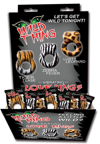Wild Things Animal Rings - Multi-Speed Vibrating Pleasure Rings - Assorted Colors