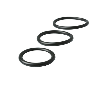 Sex and Mischief Nitrile Cock Rings 3 Pack – Black – 3 Sizes