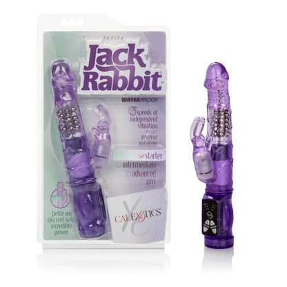 CalExotics Petite Jack Rabbit Vibrator - Purple - Multi-Speed with Rotating Shaft