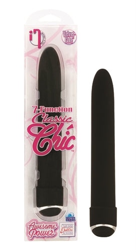 CalExotics 7 Function Classic Chic Vibe – 6 Inch G-Spot Massager – Black