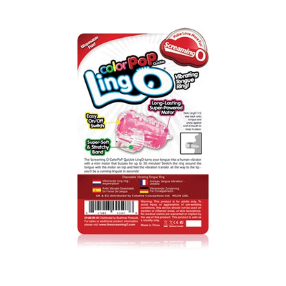 Screaming O Quickie Ling O Mini Vibrator – Pink