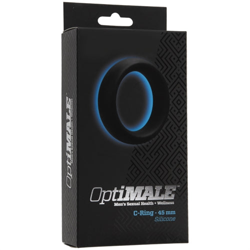 Optimale 45mm C-Ring – Thick Silicone Cock Ring – Black