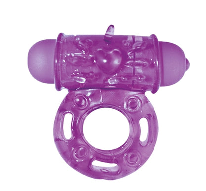 Hero Dynamic Scream Maker Silicone Ring with Pleasure Bumps - Purple