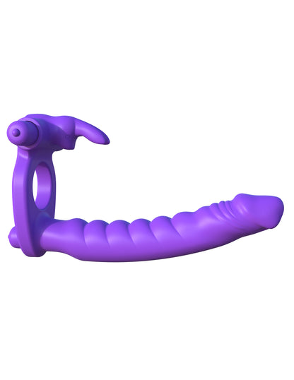 Pipedream Silicone Double Penetrator Rabbit – Purple – Dual-Bullet Vibrator