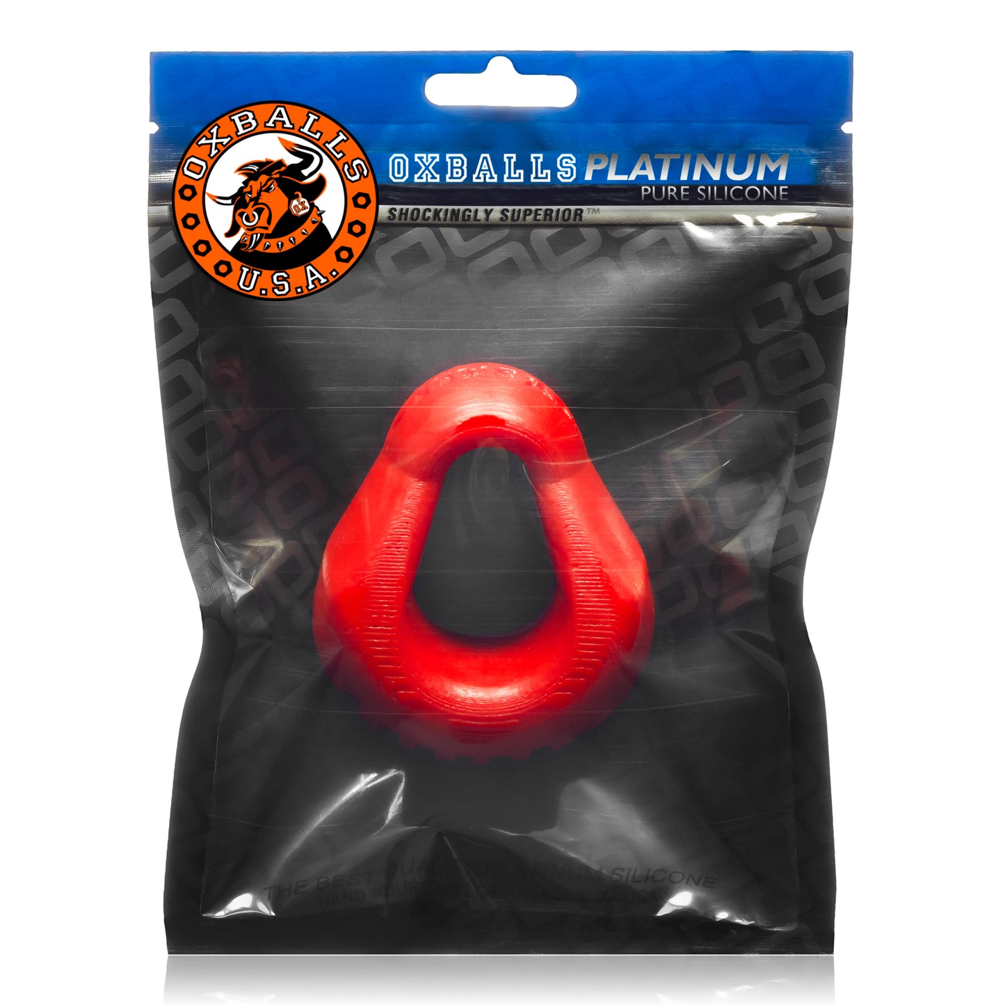 Oxballs HUNG Padded Cockring – Red