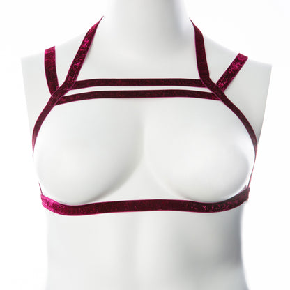 Voodoo Toys Gender Fluid Sugar Coated Harness – Large/XXLarge – Raspberry