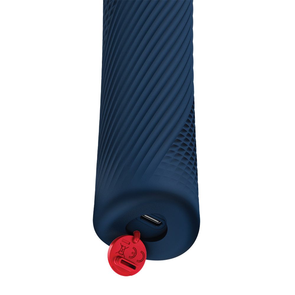 Fun Factory Vim Massager - Rechargeable Vibrating Massager - Night Blue