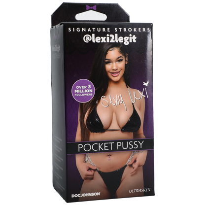 Doc Johnson Signature Strokers Girls of Social Media Lexi2legit Ultraskyn Pocket Pussy - Tan