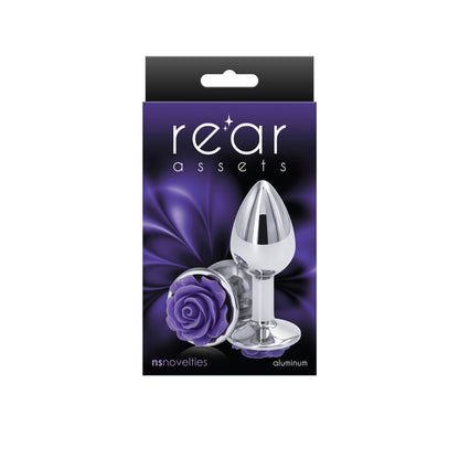 Rear Assets Rose Small Anal Toy – Purple