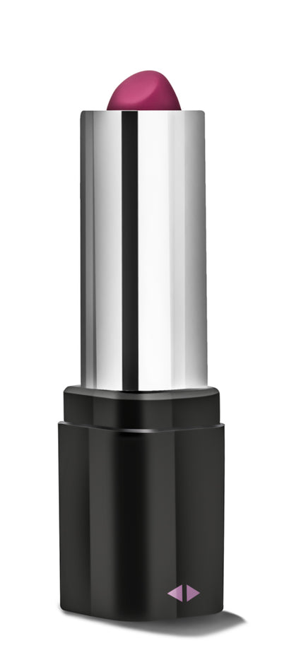 Blush Lipstick Vibe Portable Vibrating Massager - Black