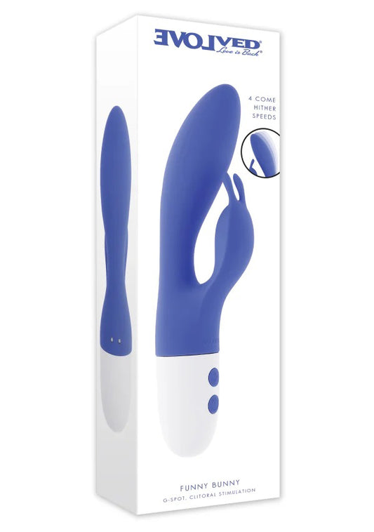 Evolved Novelties Funny Bunny G-Spot Vibrator with Clitoral Stimulation – Purple