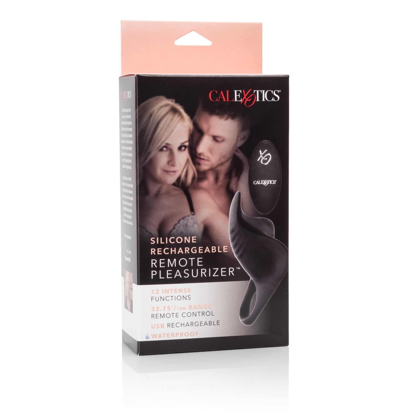 CalExotics Silicone Rechargeable Remote Pleasurizer – Vibrating Couple's Enhancer – Black