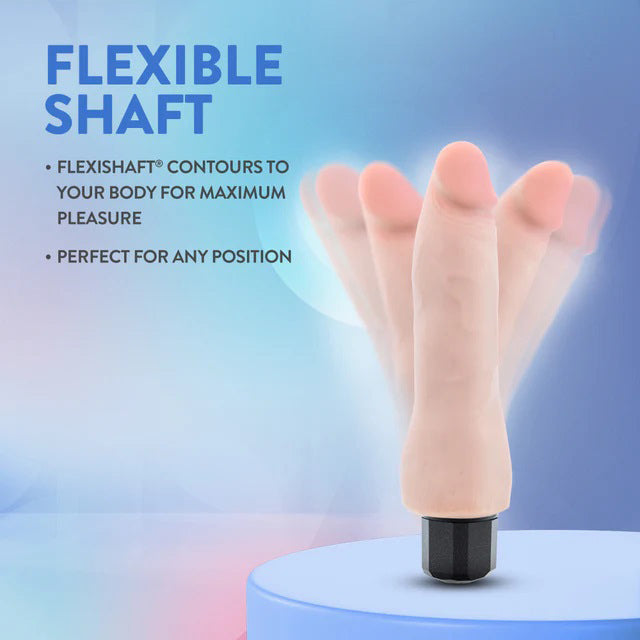 Blush Au Naturel Vanilla Ice Vibrating Dildo – Beige – 8.75 Inch