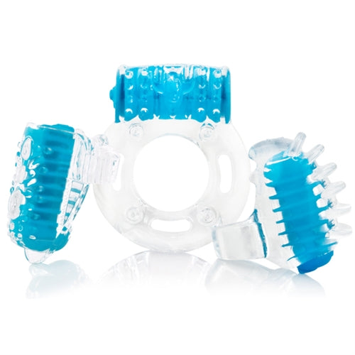 Screaming O Vibro Man Vibrating Kit – Blue