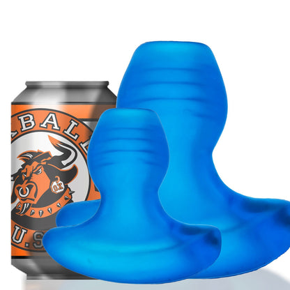 Oxballs Glow Hole 1 Butt Plug - Small - Blue Morph with LED Lighting
