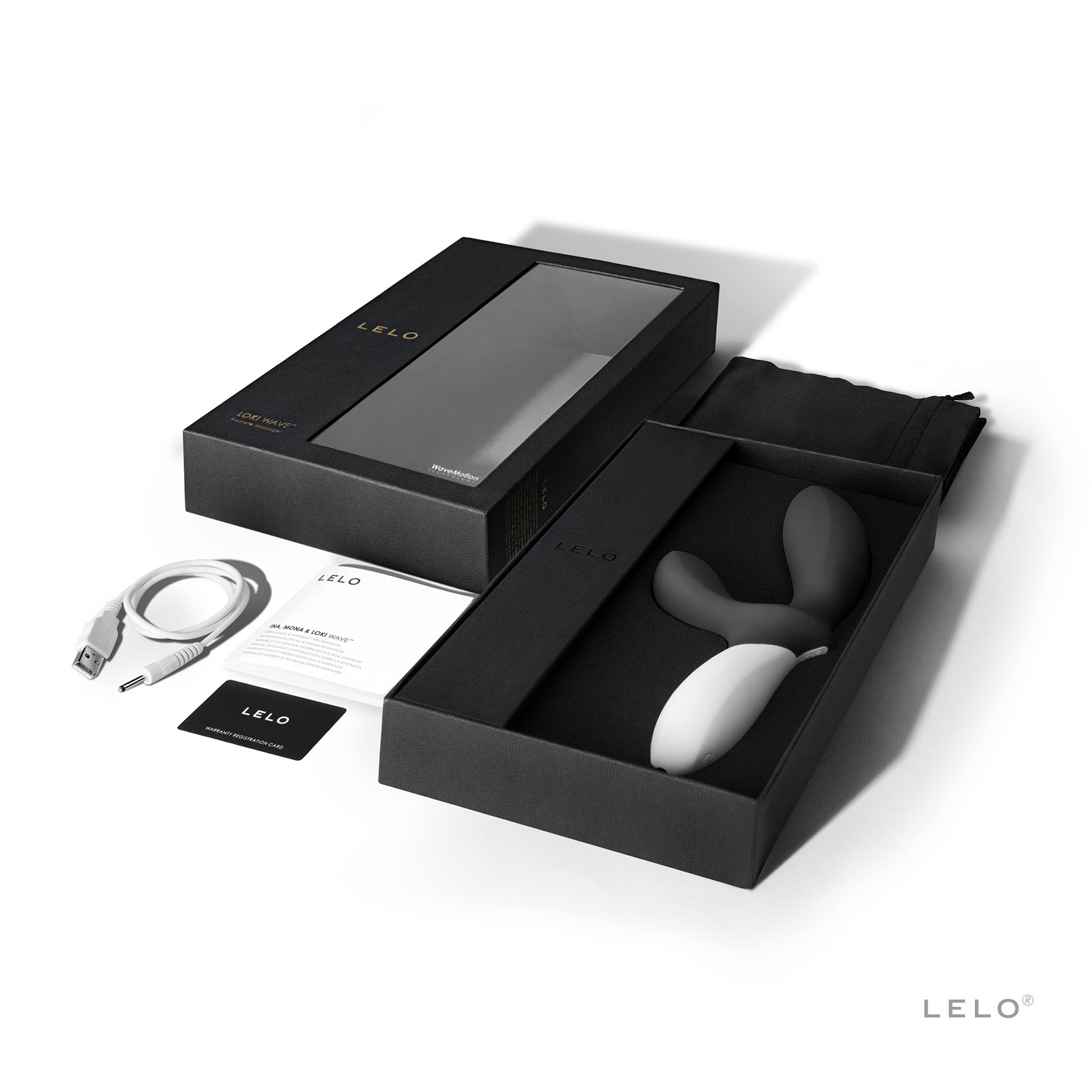 Lelo LOKI Wave Prostate Vibrator with Dual Motors – Obsidian Black