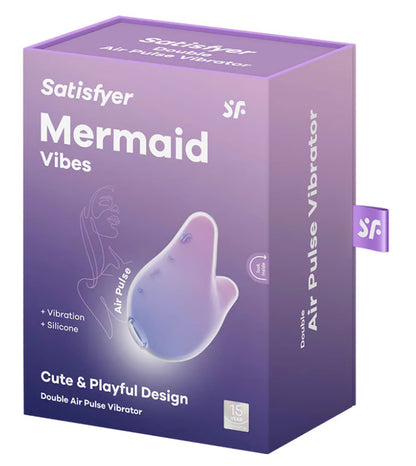Satisfyer Mermaid Vibes - Clitoral Stimulator with Pressure Waves and Vibration - Violet Pink