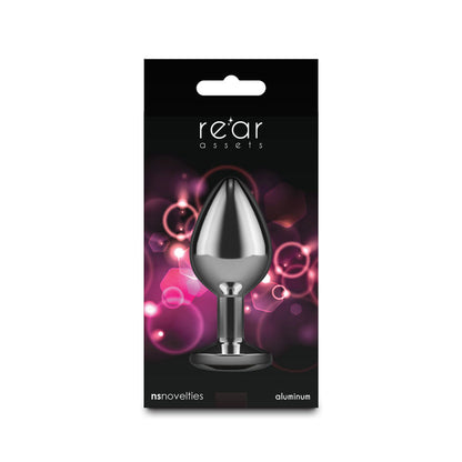 NS Novelties Rear Assets Silver Medium Anal Toy - Pink