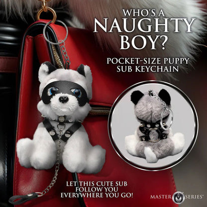 XR Brands Max The Fetish Pup Keychain – Multi-Color Travel-Friendly Accessory