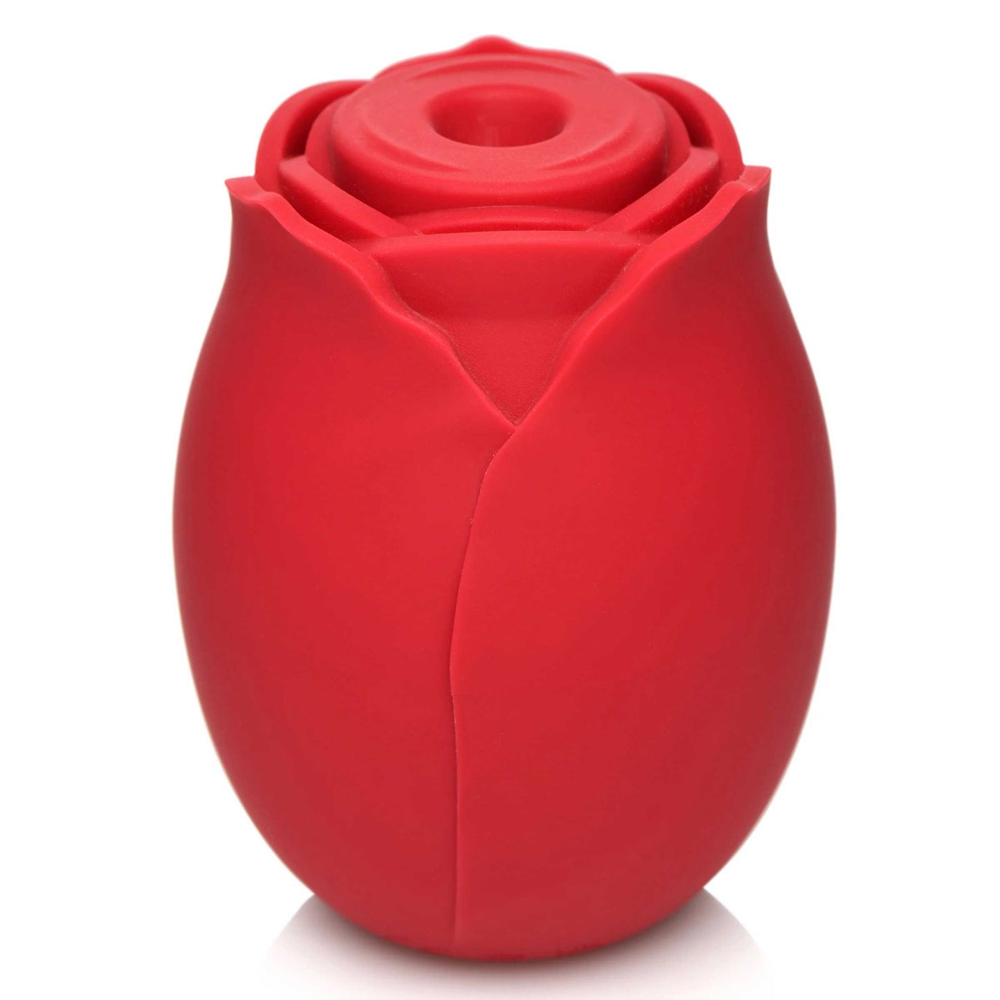 Mystic Rose Sucking and Vibrating Silicone Rose - Red - Multi-Function Toy