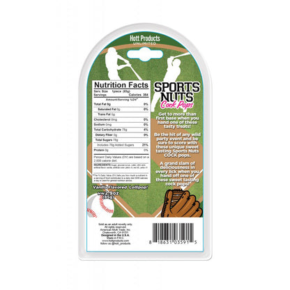 Sports Nuts Cock Pops Baseballs Lollipops – Vanilla Flavor