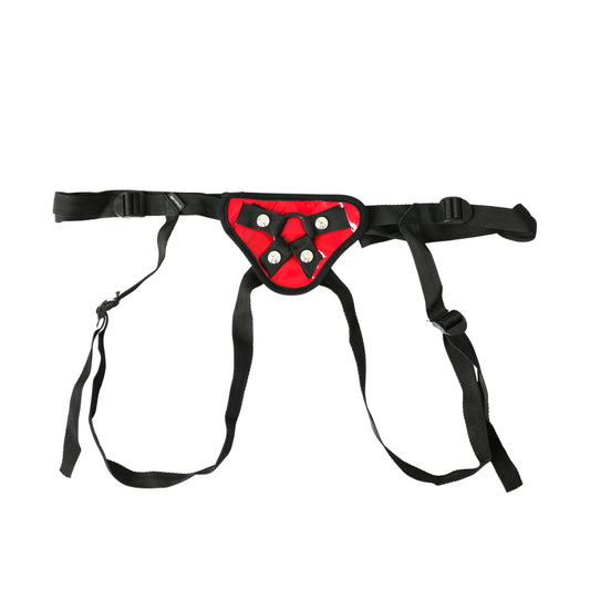 Sportsheets Entry Level Strap On - Red with Adjustable Straps