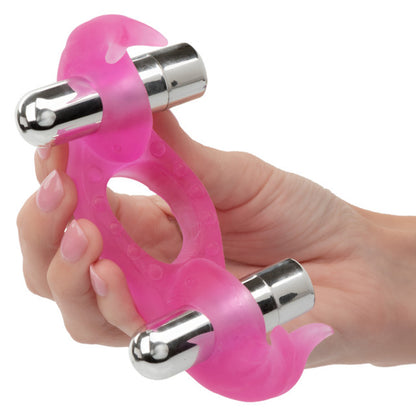 CalExotics Silicone Triple Orgasm Erection Enhancer – Pink – Rechargeable