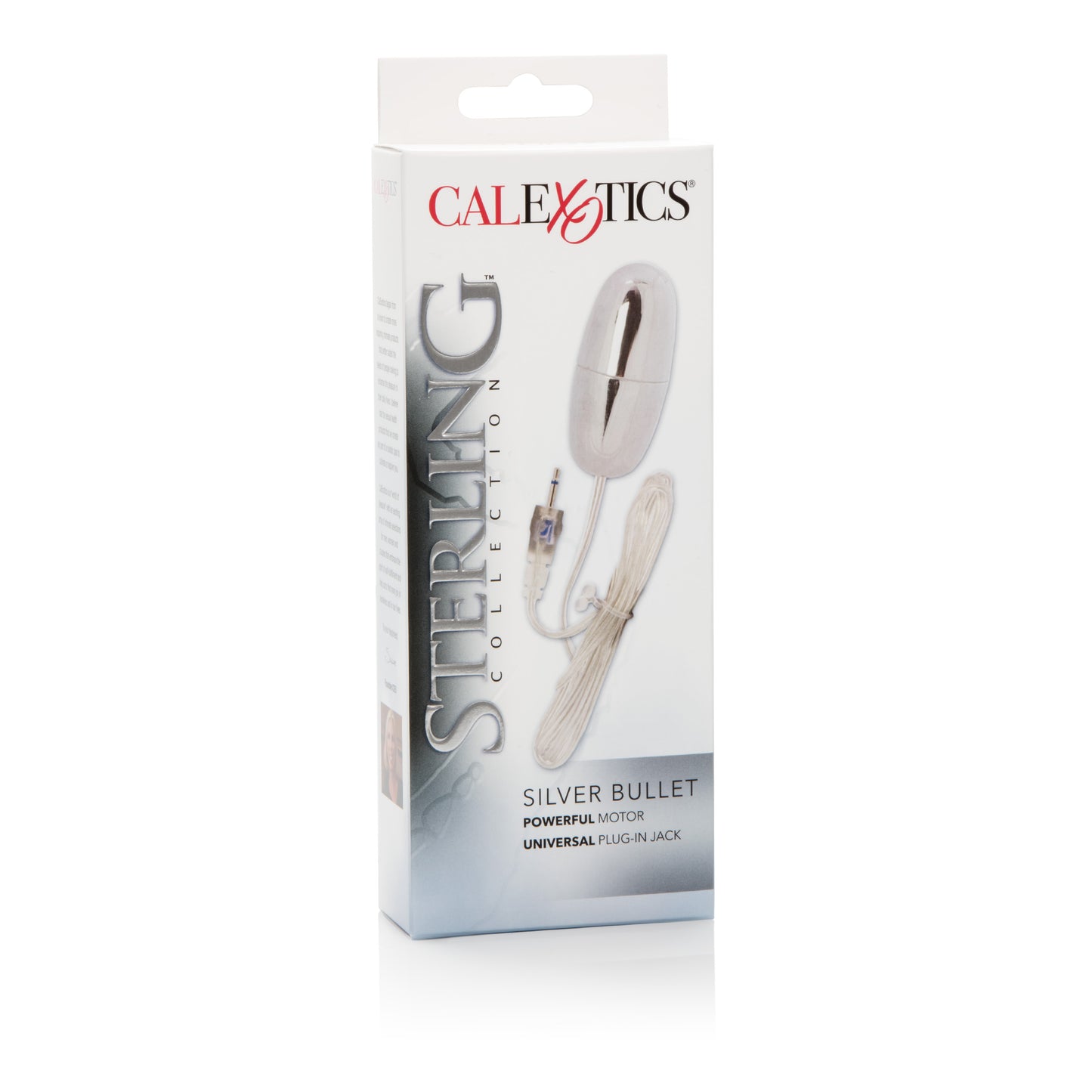 CalExotics Sterling Collection Silver Bullet – Vibrating Stimulator – Silver