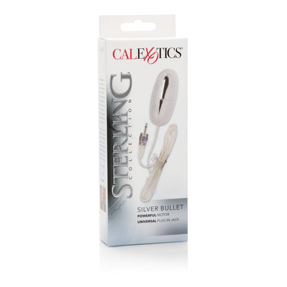 CalExotics Sterling Collection Silver Bullet – Vibrating Stimulator – Silver