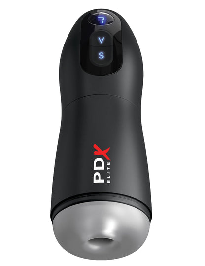 Pipedream PDX ELITE SUCK-O-MATIC Stroker with Suction and Vibration - Black