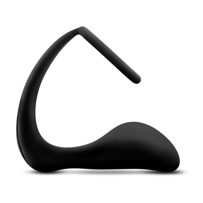 Anal Adventures Platinum Cock Ring Plug – Black