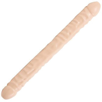 Doc Johnson Double Header 18 Inches Veined Double Dong - White