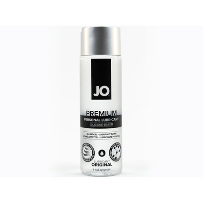 JO Premium Original Silicone-Based Lubricant 8 oz – Clear, Long-Lasting Glide