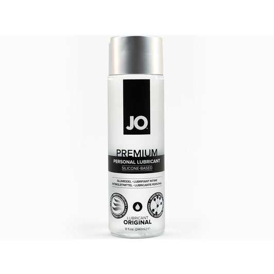 JO Premium Original Silicone-Based Lubricant 8 oz – Clear, Long-Lasting Glide