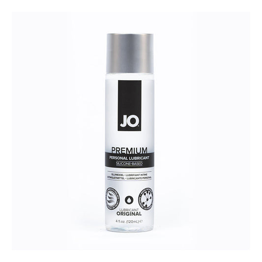 JO Premium Silicone-Based Lubricant 4 oz – Clear – Long-Lasting Glide