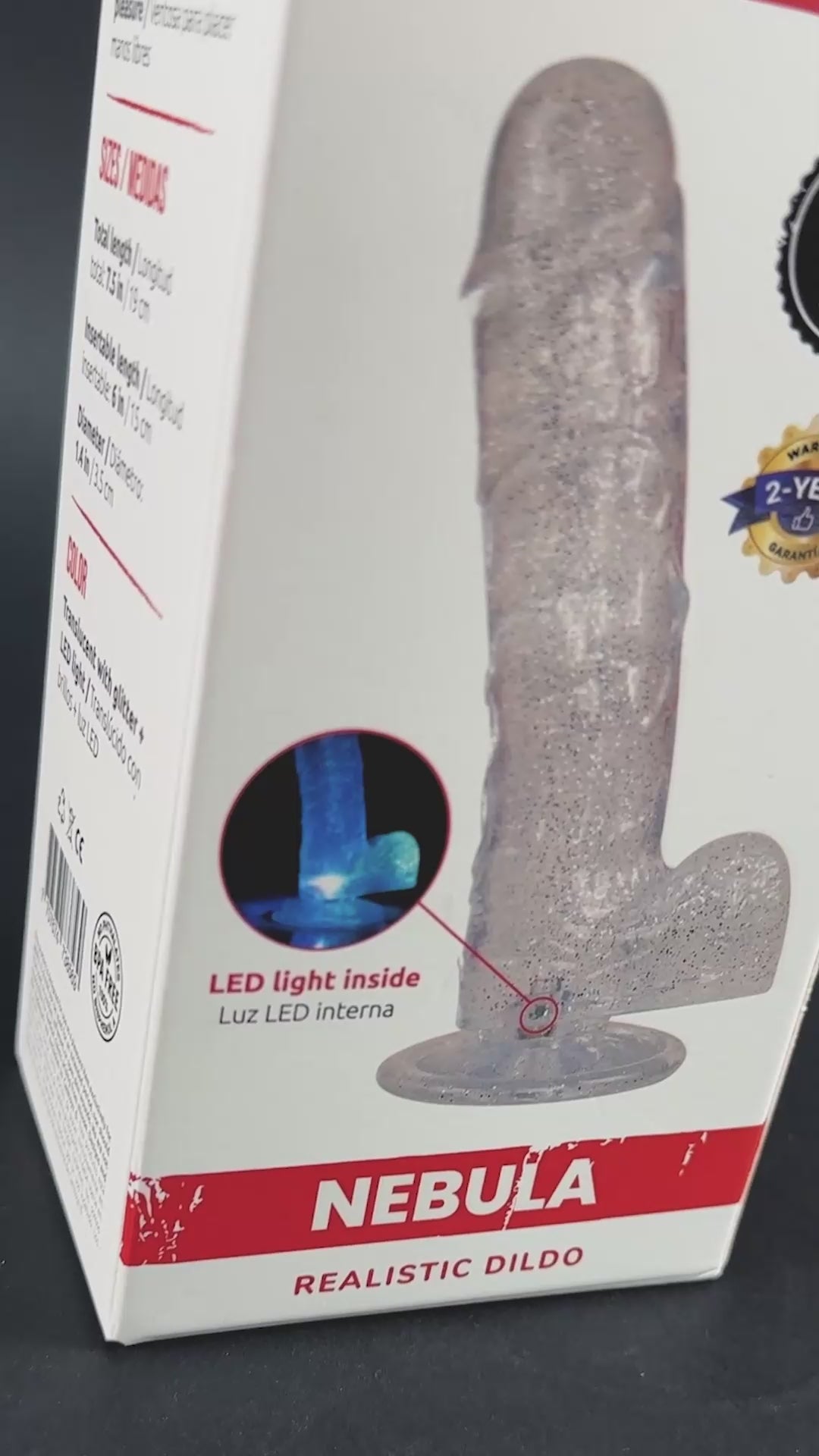 Camtoyz Raw Nebula Transparent Realistic Dildo – Clear