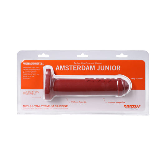 Tantus Amsterdam Junior Ruby Dildo – Red – Silicone – Harness Compatible