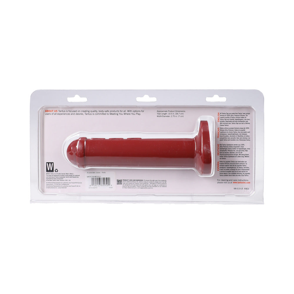Tantus Amsterdam Junior Ruby Dildo – Red – Silicone – Harness Compatible