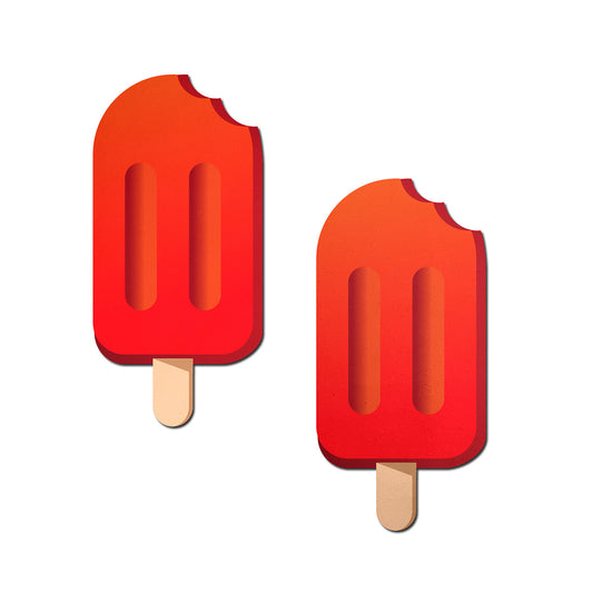 Pastease Cherry Red Ice Pop Nipple Pasties – Red, Waterproof Adhesive