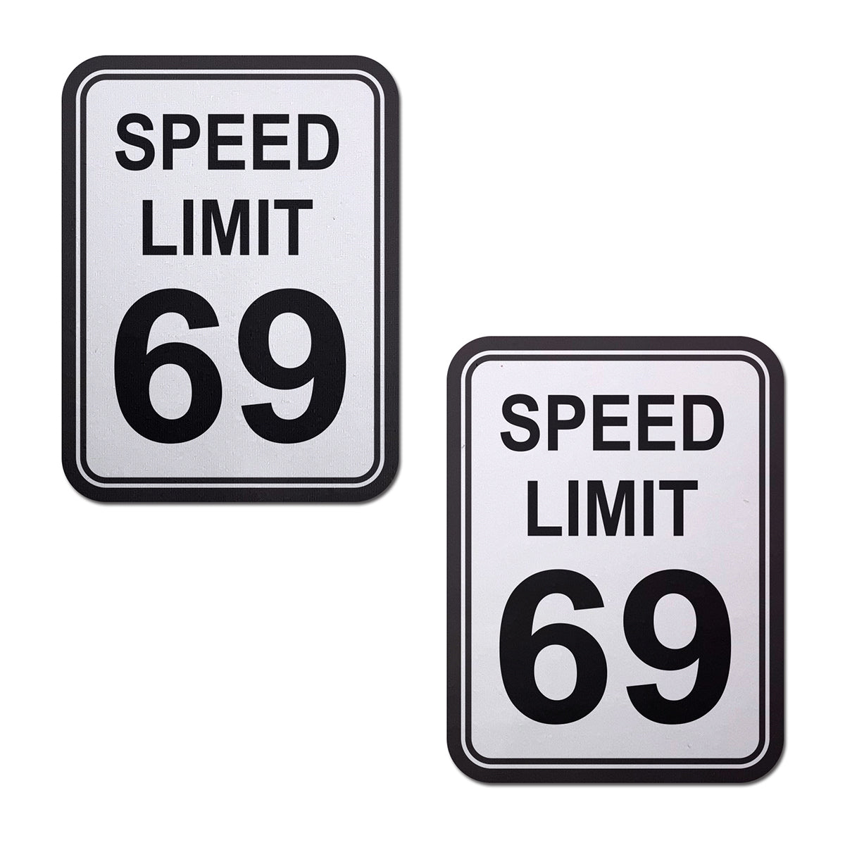 Pastease Speed Limit 69 Nipple Pasties – Gray