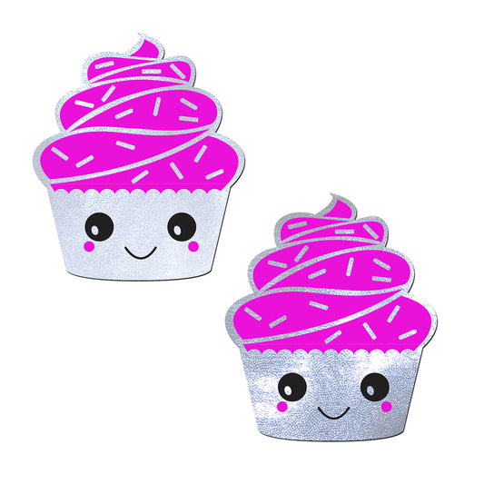 Pastease Kawaii Happy Cupcake Nipple Pasties – Hot Pink Frosting