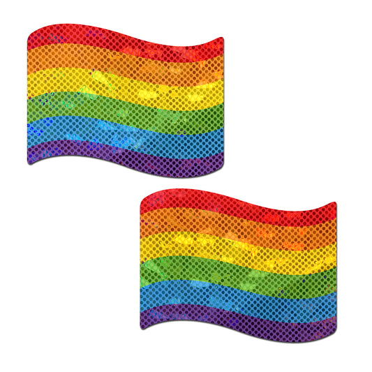 Pastease Rainbow Pride Flag Nipple Pasties – Glitter Velvet