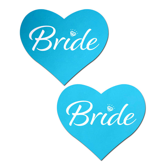 Pastease Bride Blue Heart Nipple Pasties – Blue