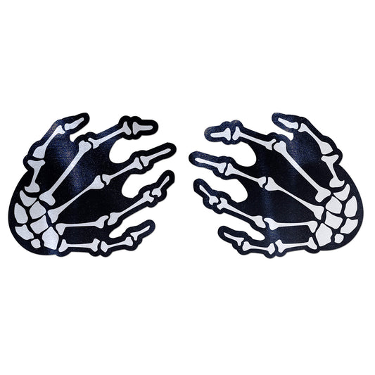 Pastease Skeleton Hands Pasties – Black – Nipple Covers