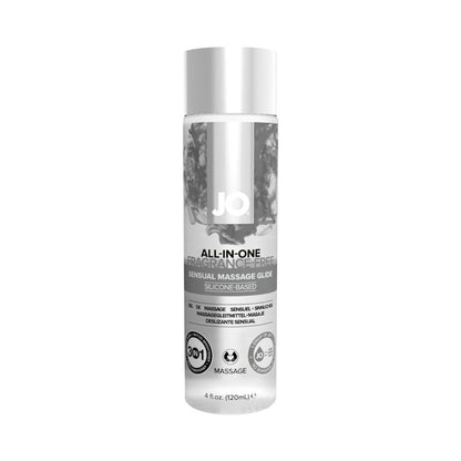 System JO All-In-One Sensual Massage Glide - Silicone-Based Massage Formula - 4 oz - Clear
