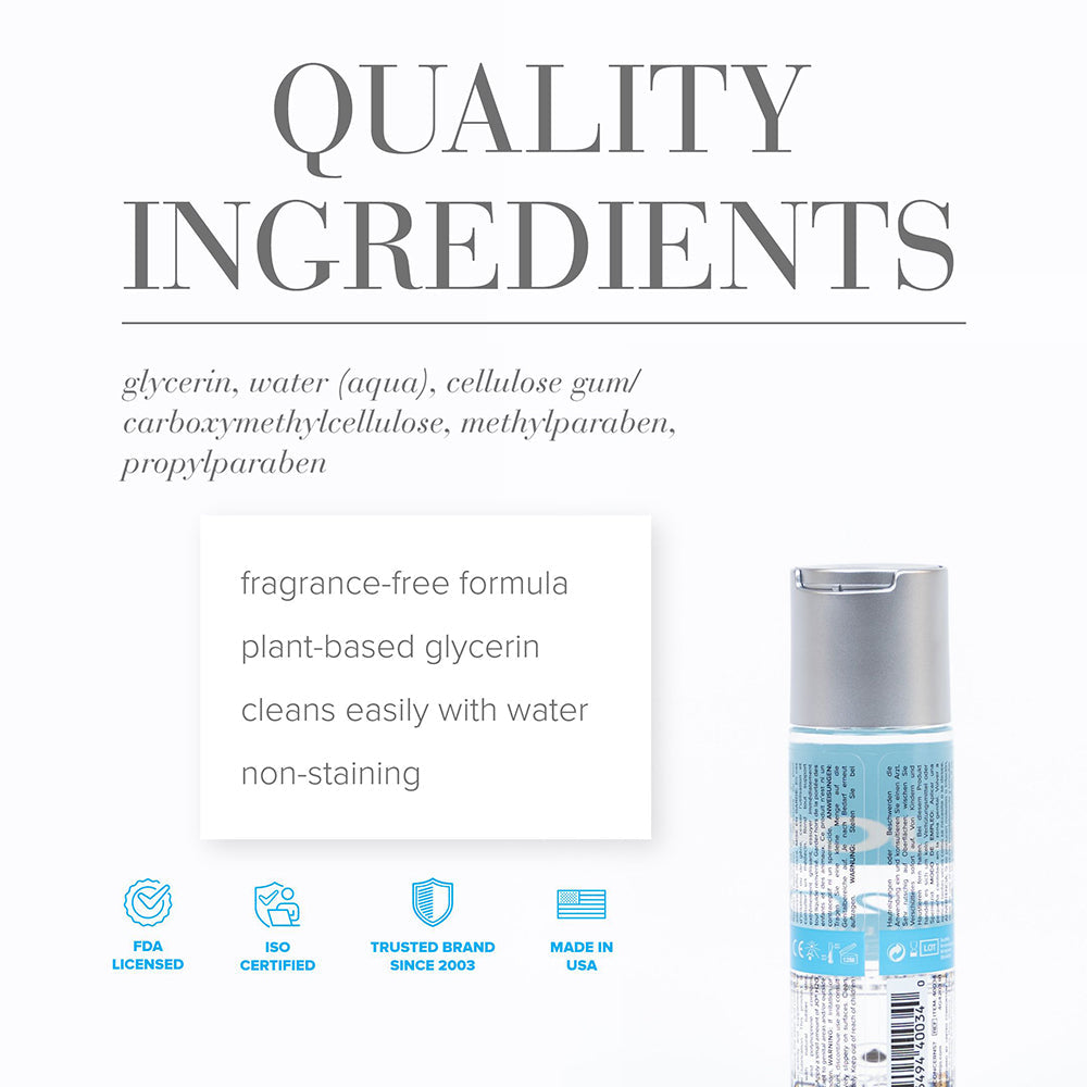 JO H2O Original Water-Based Lubricant 2 oz – Clear, Moisturizing Formula