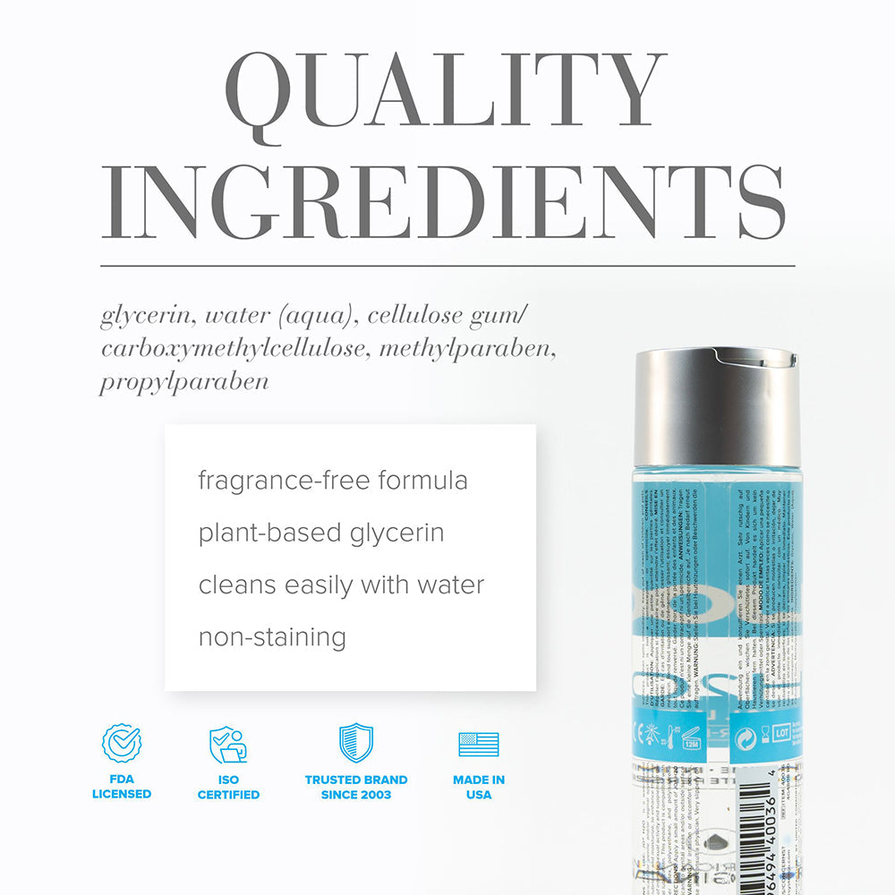 JO H2O Original Water-Based Lubricant 8 oz – Clear