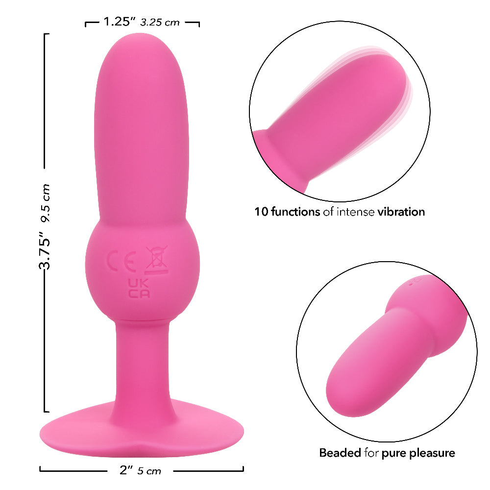 CalExotics First Time Vibrating Beaded Probe - Pink - 10 Functions