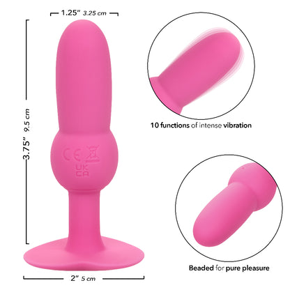 CalExotics First Time Vibrating Beaded Probe - Pink - 10 Functions